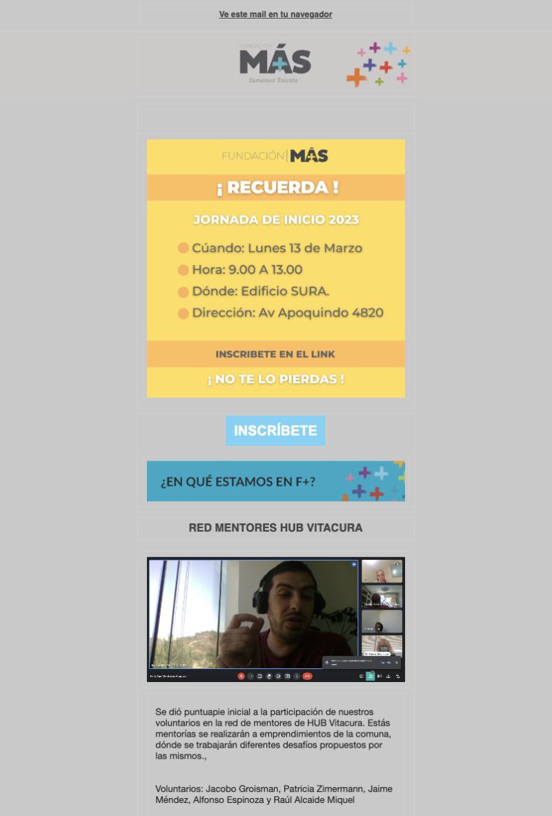 Newsletter Marzo 2023 – Fundación Más